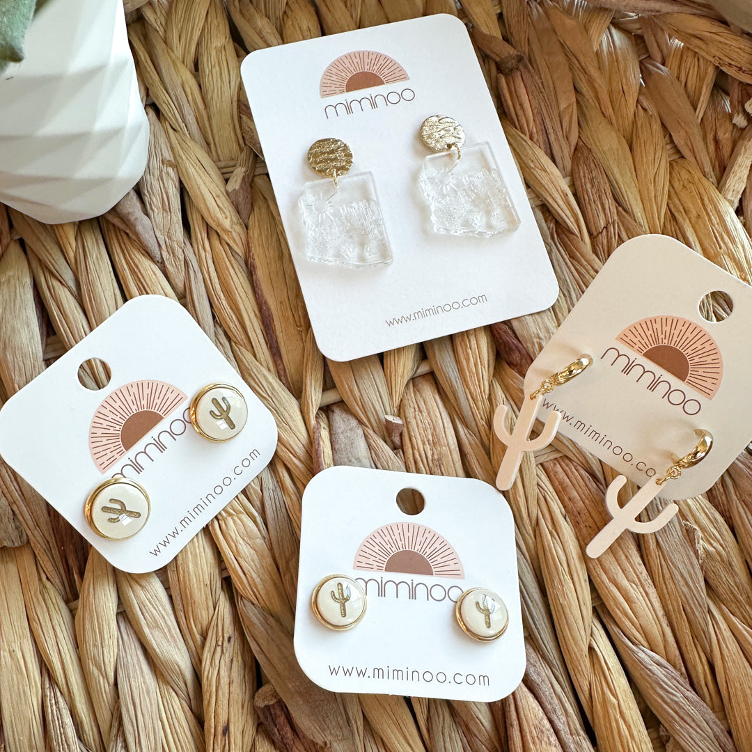 Cactus Stud Earrings