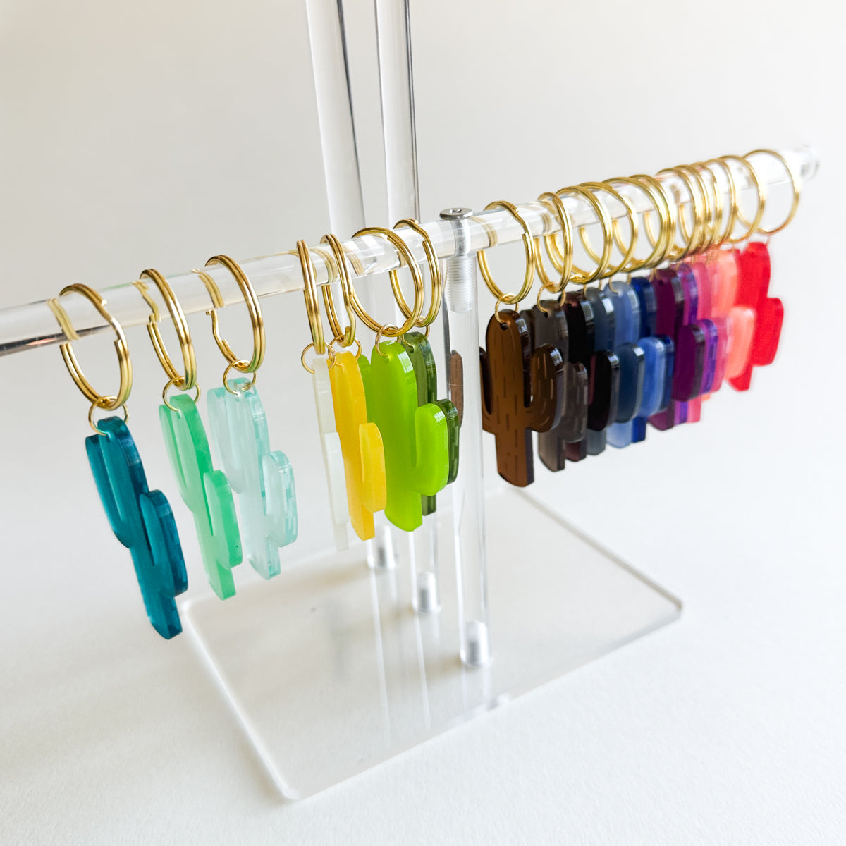 Acrylic Keychain Frosted Cactus