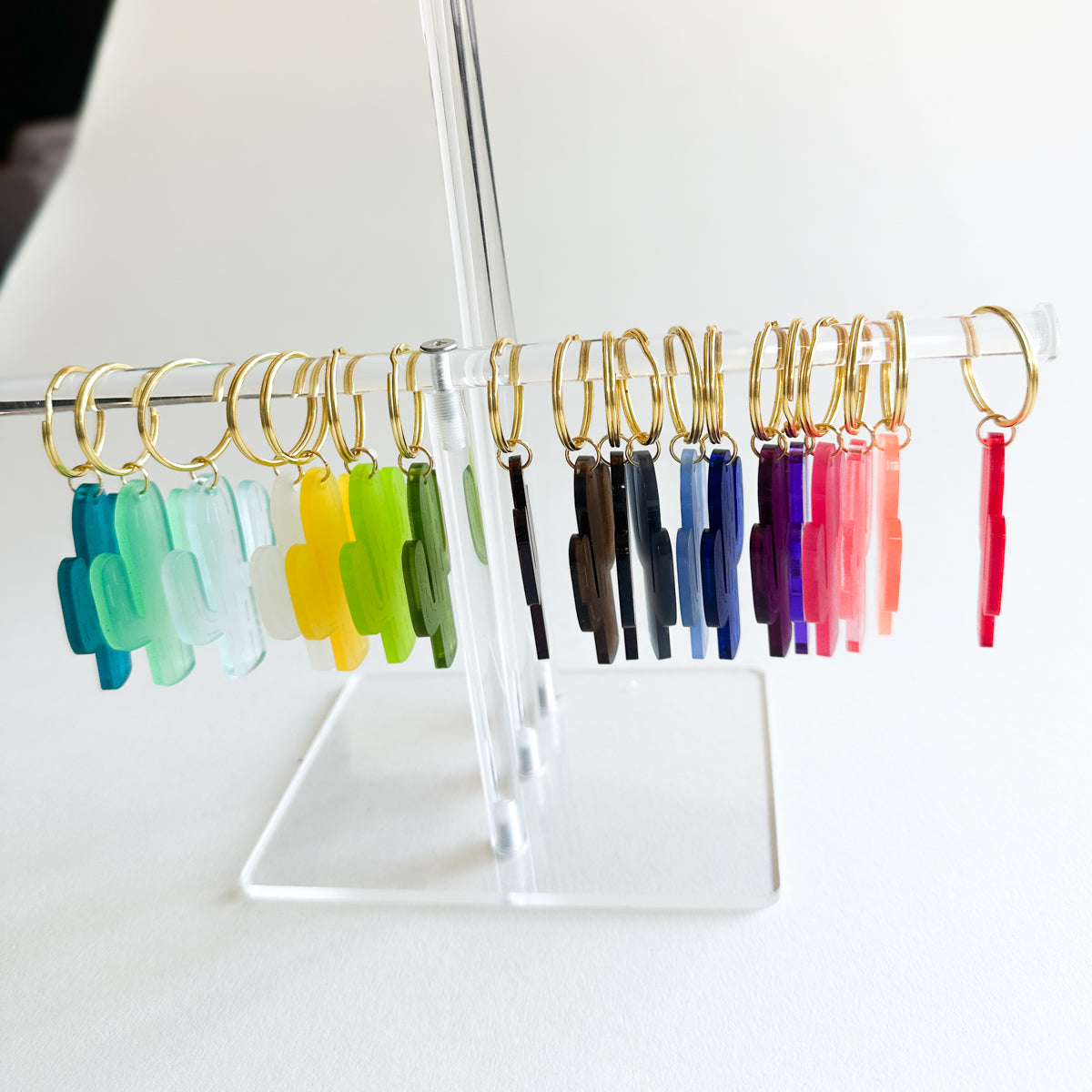 Acrylic Keychain Frosted Cactus