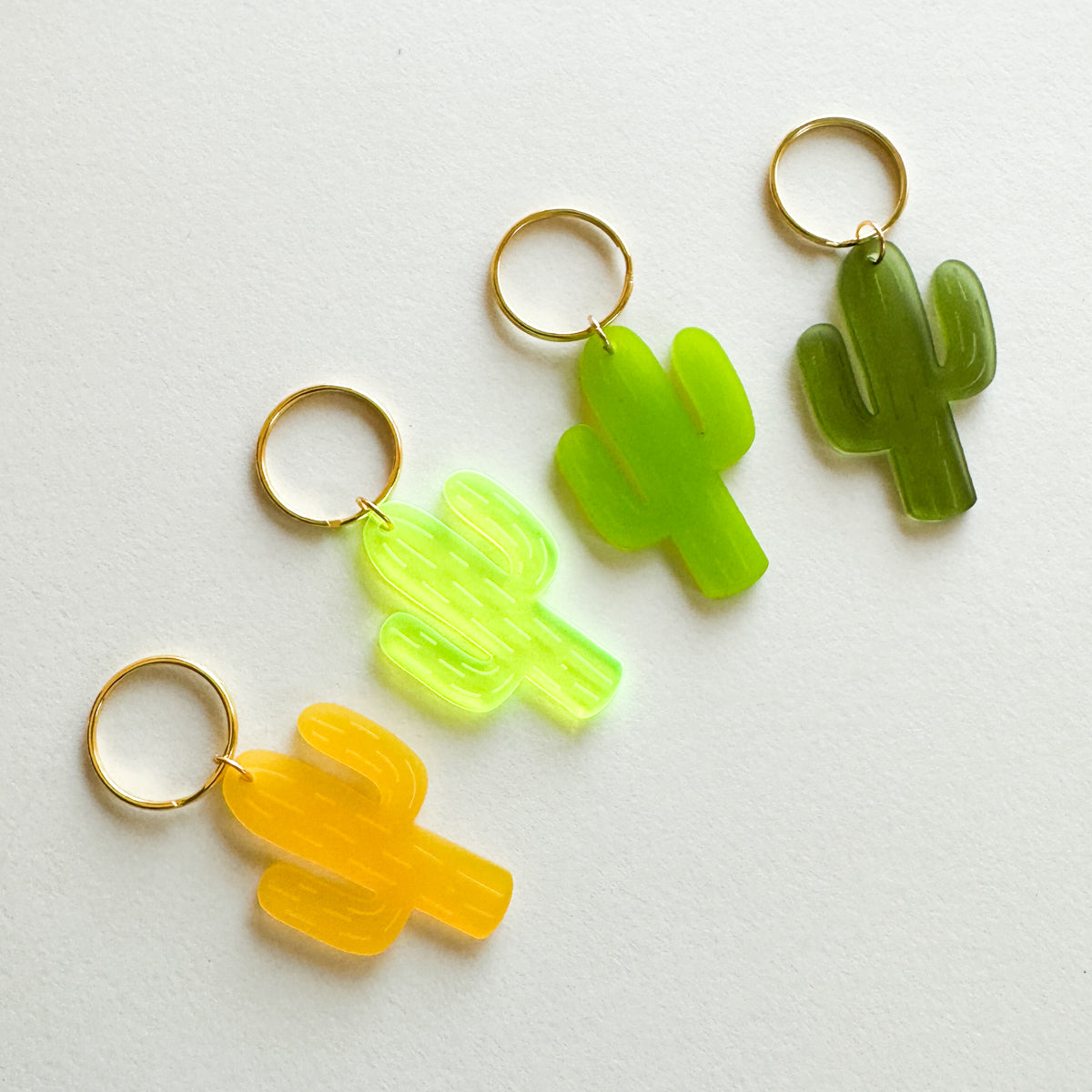 Acrylic Keychain Frosted Cactus