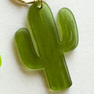 Acrylic Keychain Frosted Cactus