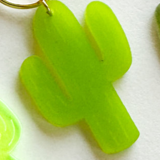 Acrylic Keychain Frosted Cactus
