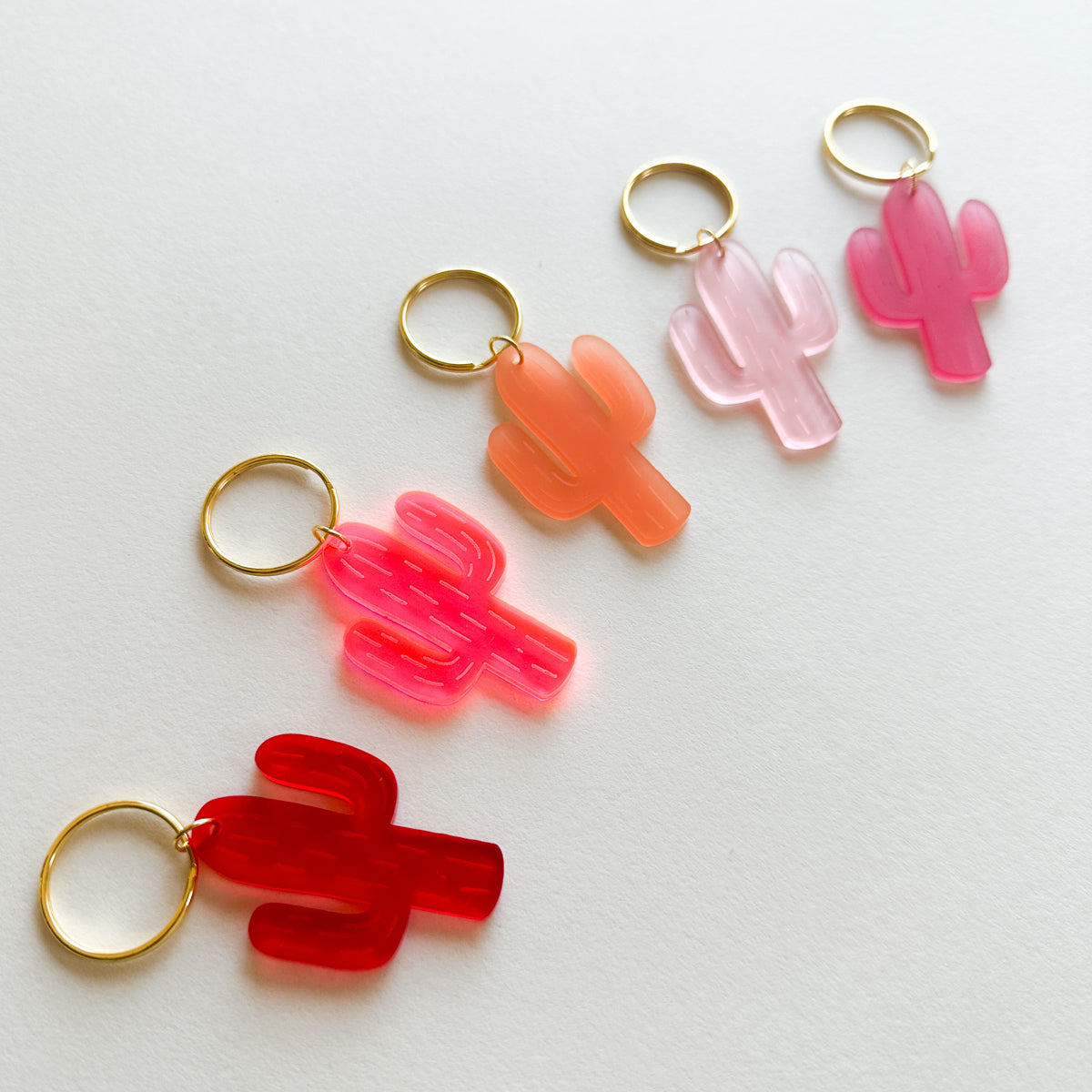 Acrylic Keychain Frosted Cactus