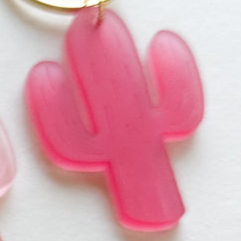Acrylic Keychain Frosted Cactus