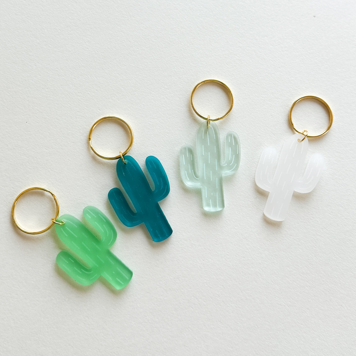 Acrylic Keychain Frosted Cactus