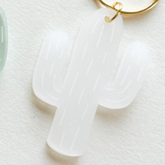 Acrylic Keychain Frosted Cactus