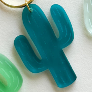 Acrylic Keychain Frosted Cactus