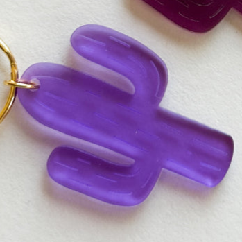 Acrylic Keychain Frosted Cactus