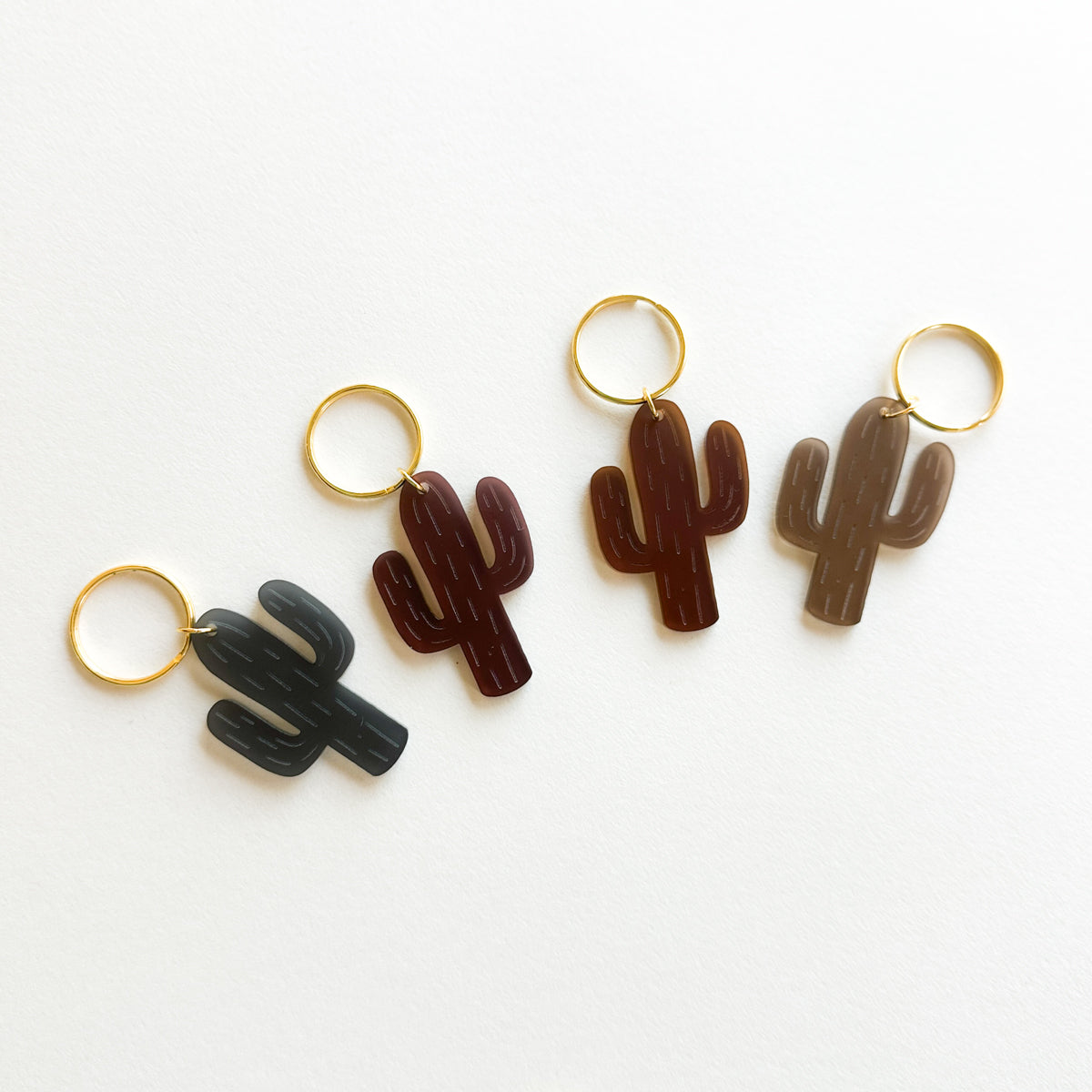 Acrylic Keychain Frosted Cactus