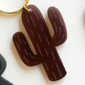 Acrylic Keychain Frosted Cactus