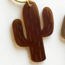 Acrylic Keychain Frosted Cactus