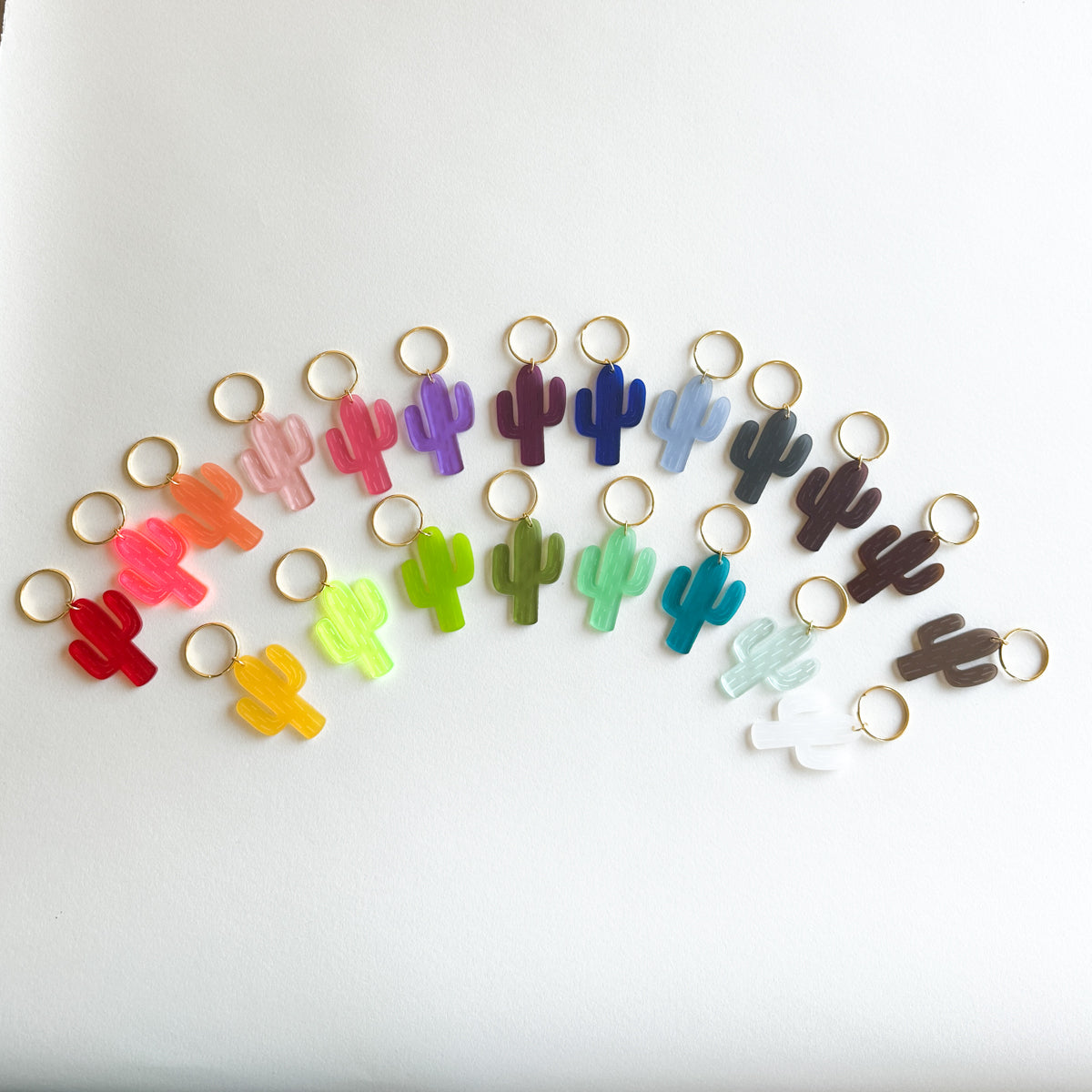 Acrylic Keychain Frosted Cactus