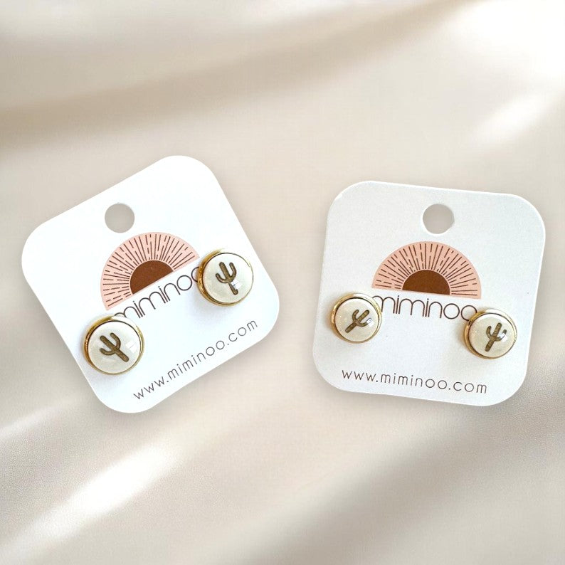 Cactus Stud Earrings