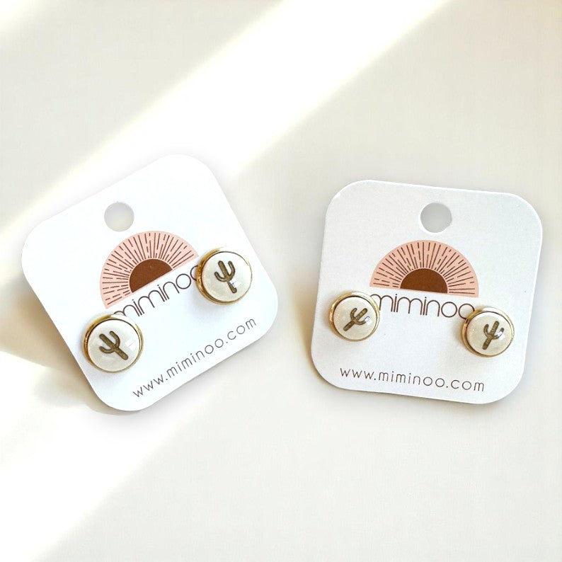 Cactus Stud Earrings