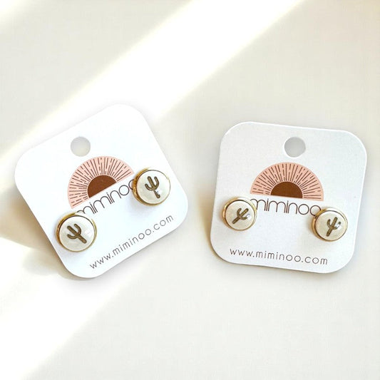 Cactus Stud Earrings