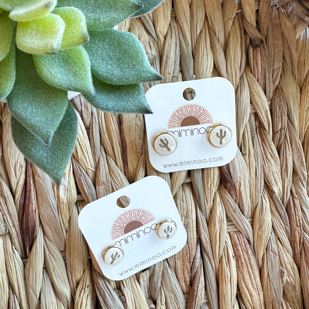 Cactus Stud Earrings