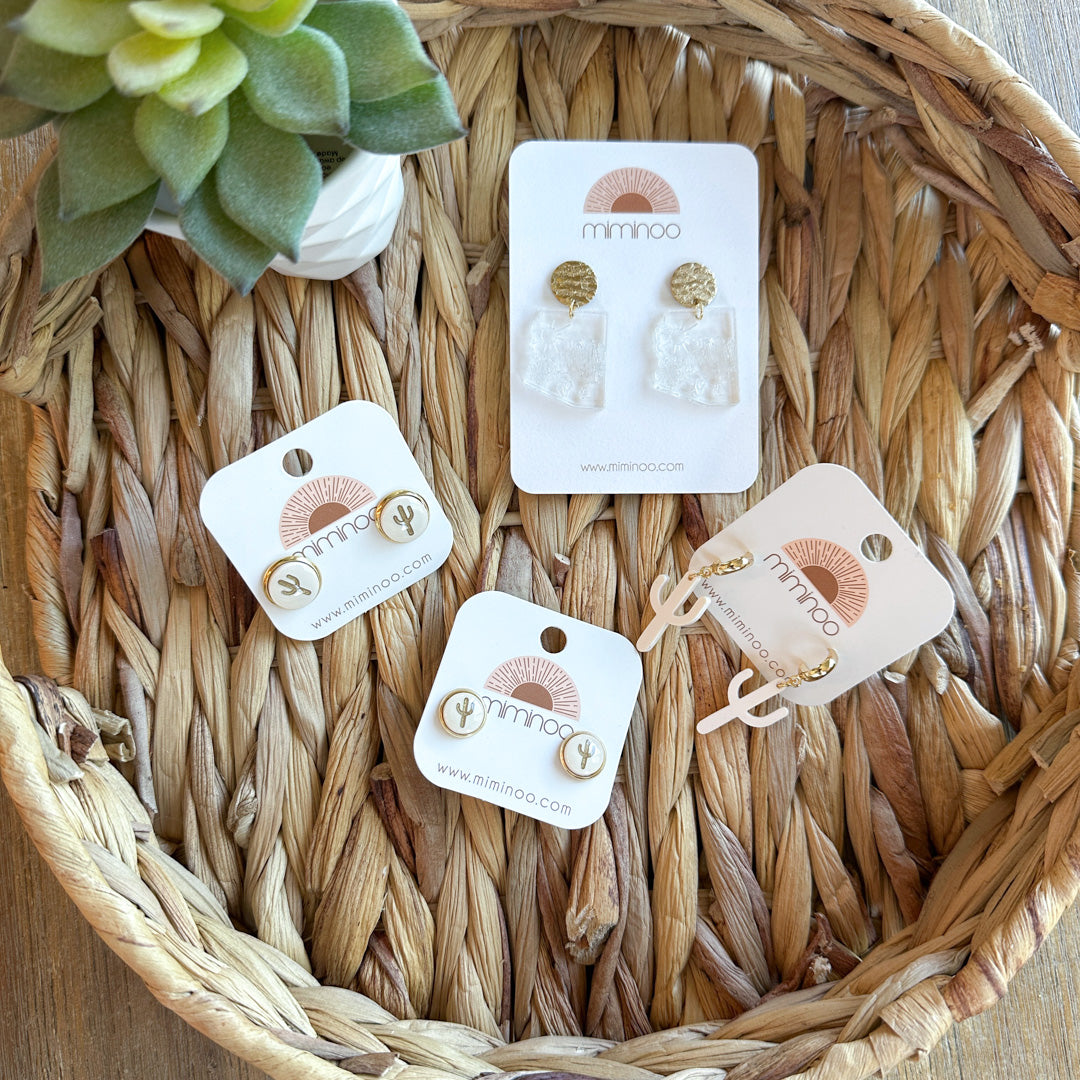 Cactus Stud Earrings
