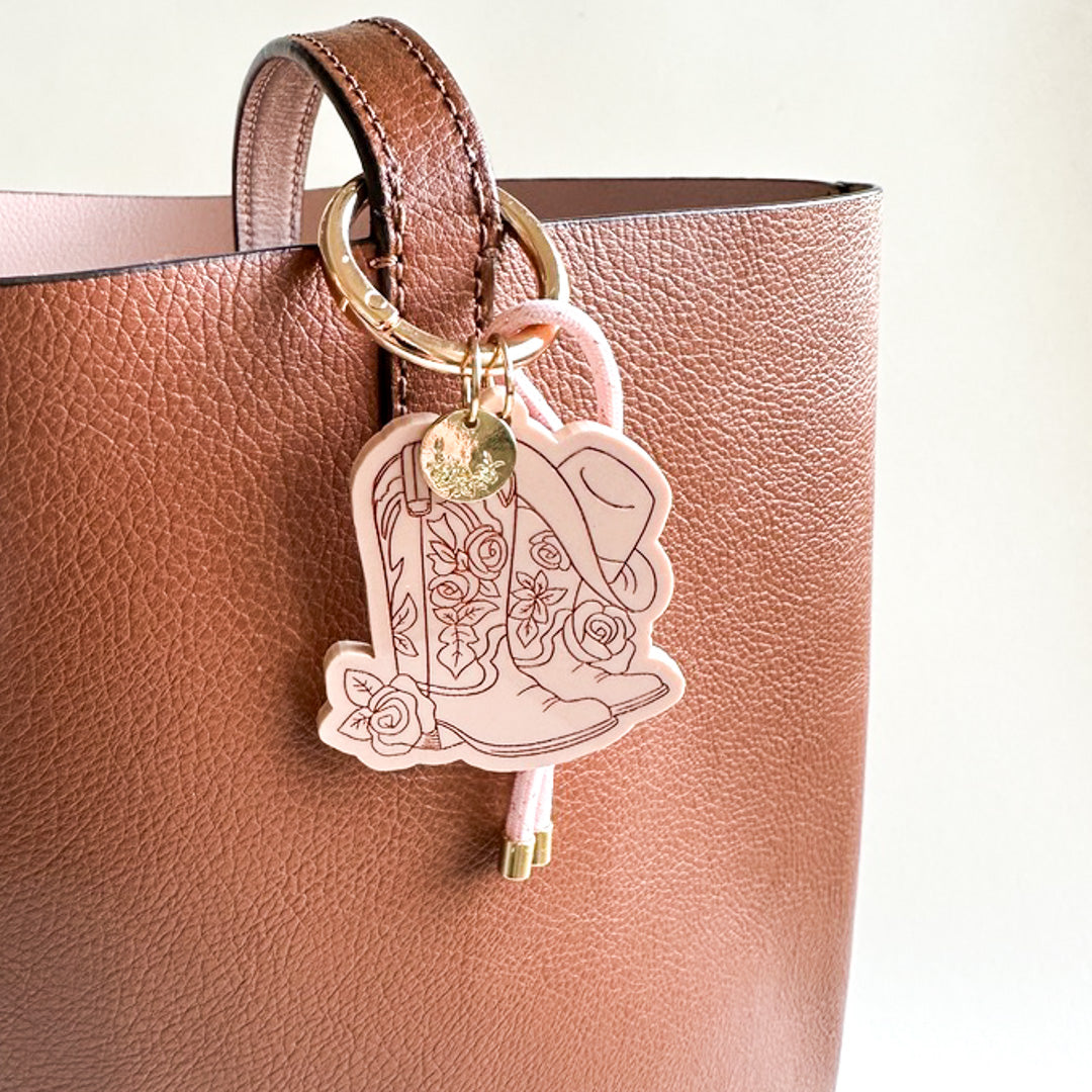 Cowgirl Boots Bag Charm & Keychain