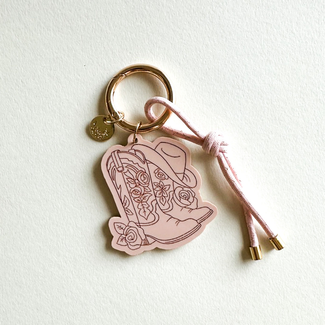 Cowgirl Boots Bag Charm & Keychain