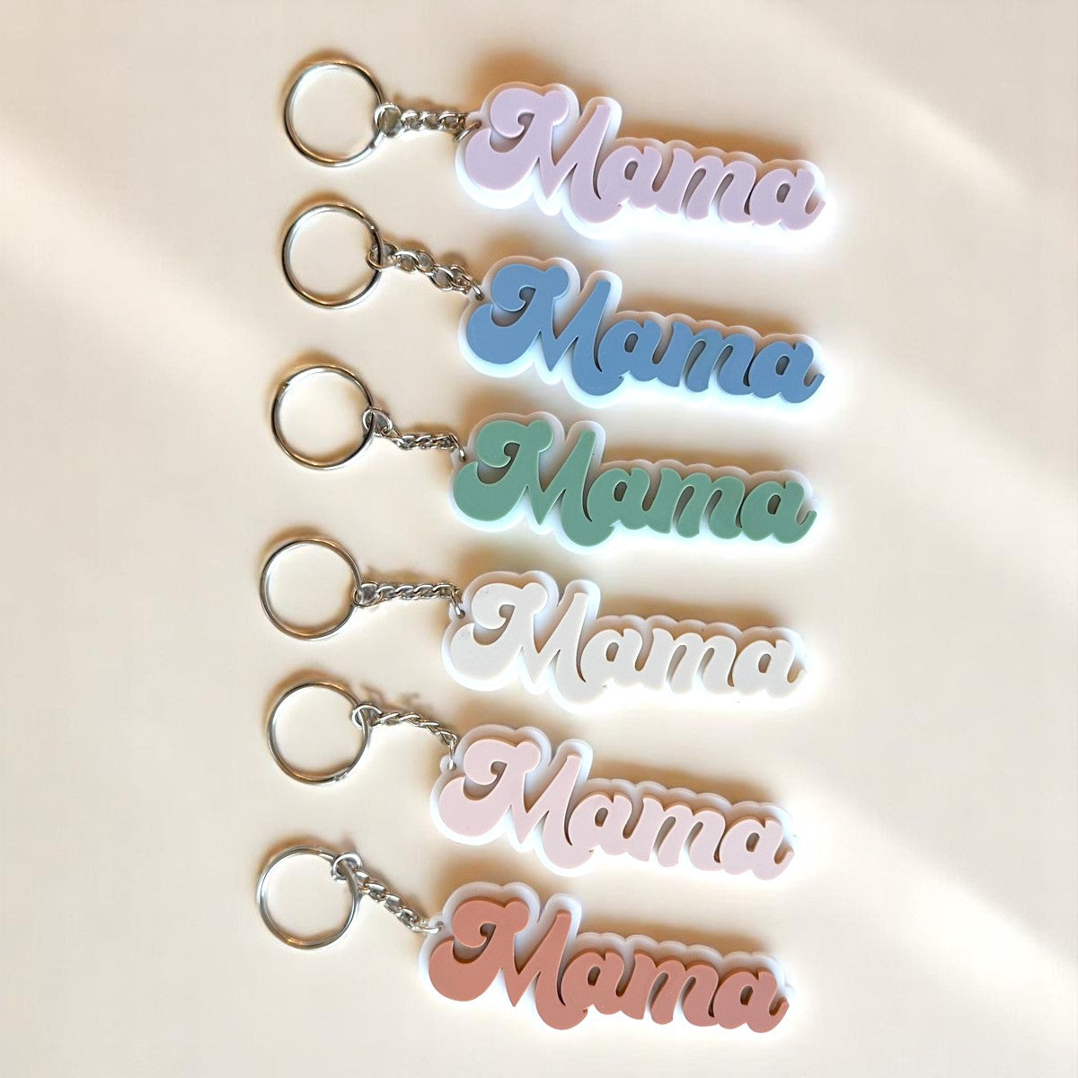 Acrylic Handmade Keychain/Name Tag Mama