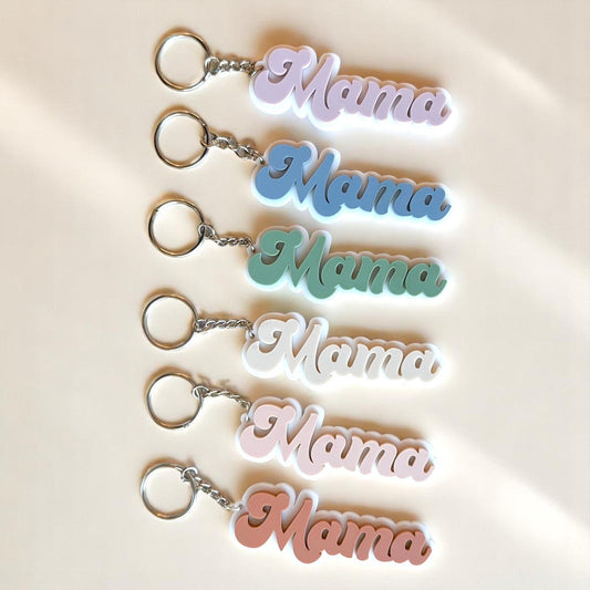 Acrylic Handmade Keychain/Name Tag Mama